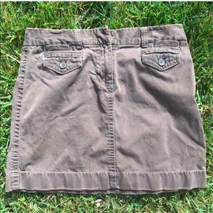 Brown mini skirt